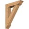 Ekena Millwork Traditional Traditional Smooth Bracket w/ Offset Brace, Western Red Cedar, 7 1/2"W x 32"D x 40"H BKT0806X32X40TRA01SWR - alternate 1